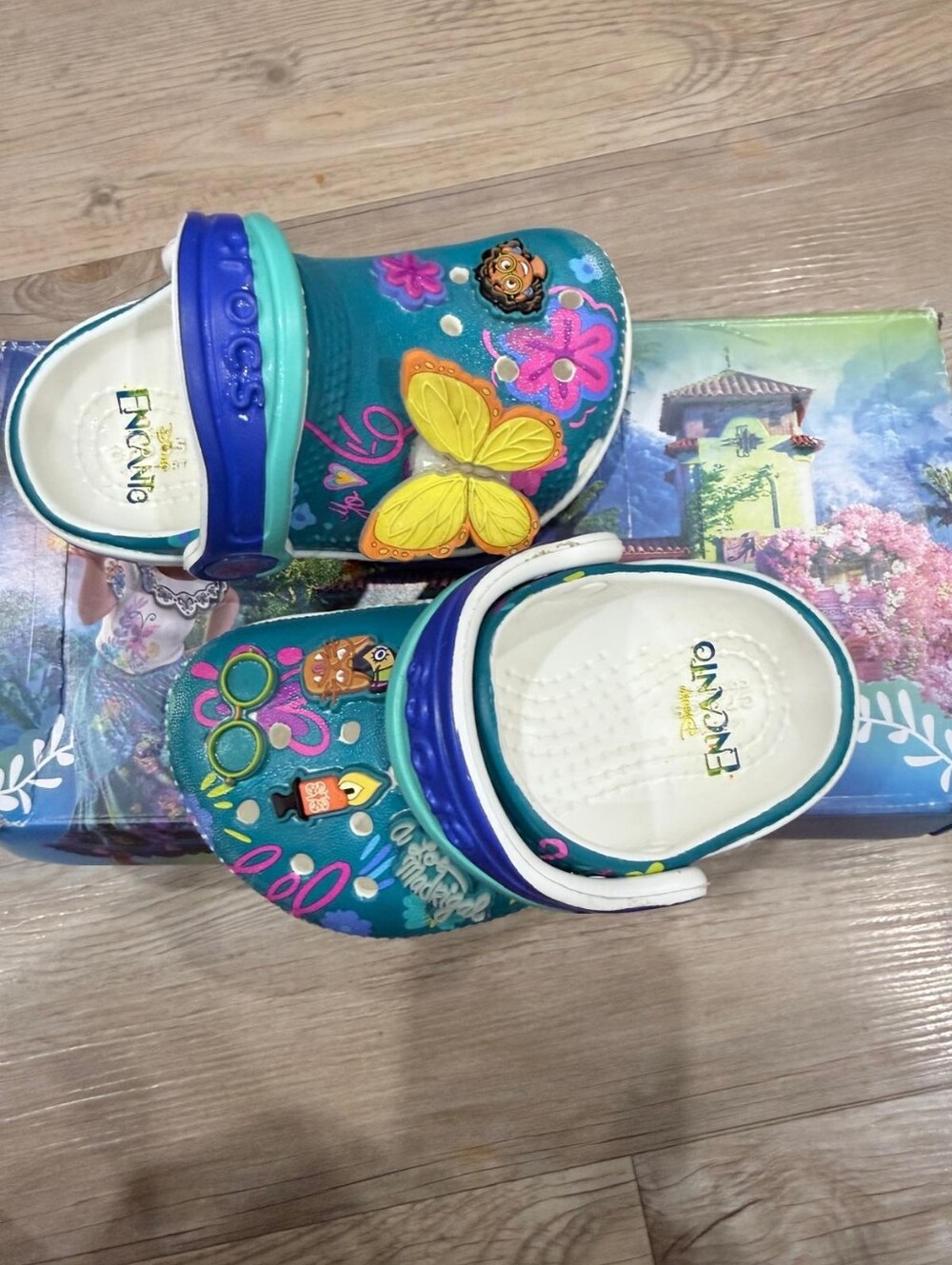 Toddler Encanto Crocs Slip-On Clogs with Blue Strap